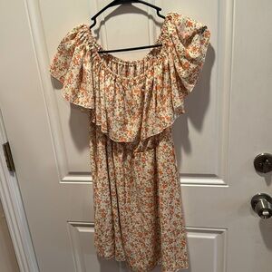 Floral off shoulder summer dress size M